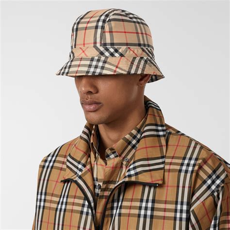 burberry cap vintage|burberry check bucket hat.